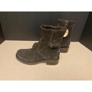 New! Womens LA CANADIENNE COREY Suede Buckle Bootie Waterproof Boots. Size 6M.